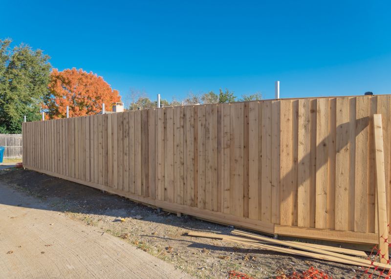 Solid Wood Fence Installation